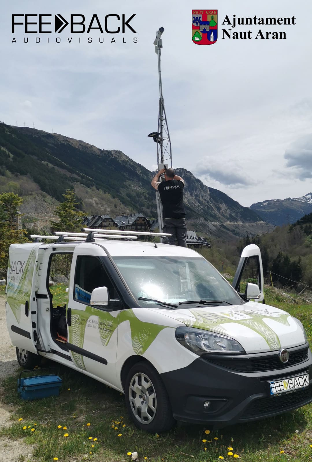 Feedback Audiovisuals Instal·la Videovigilància al Punt Verd de Baqueira, Vall d'Aran<br>